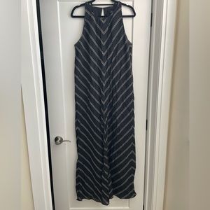 J Crew Halter Linen Maxi Dress.